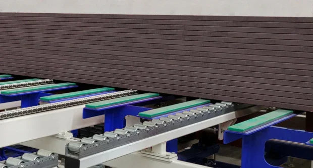 Förderband mit Kunststoffrollen für Transporttechnik in der Industrie